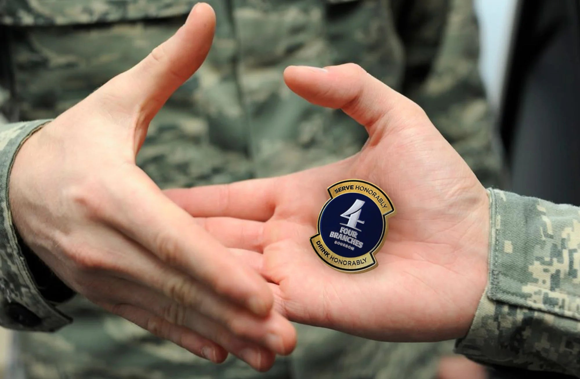 Limited Edition Challenge Coin - US Military 250th Anniversary - Army, Navy & Marine Corps