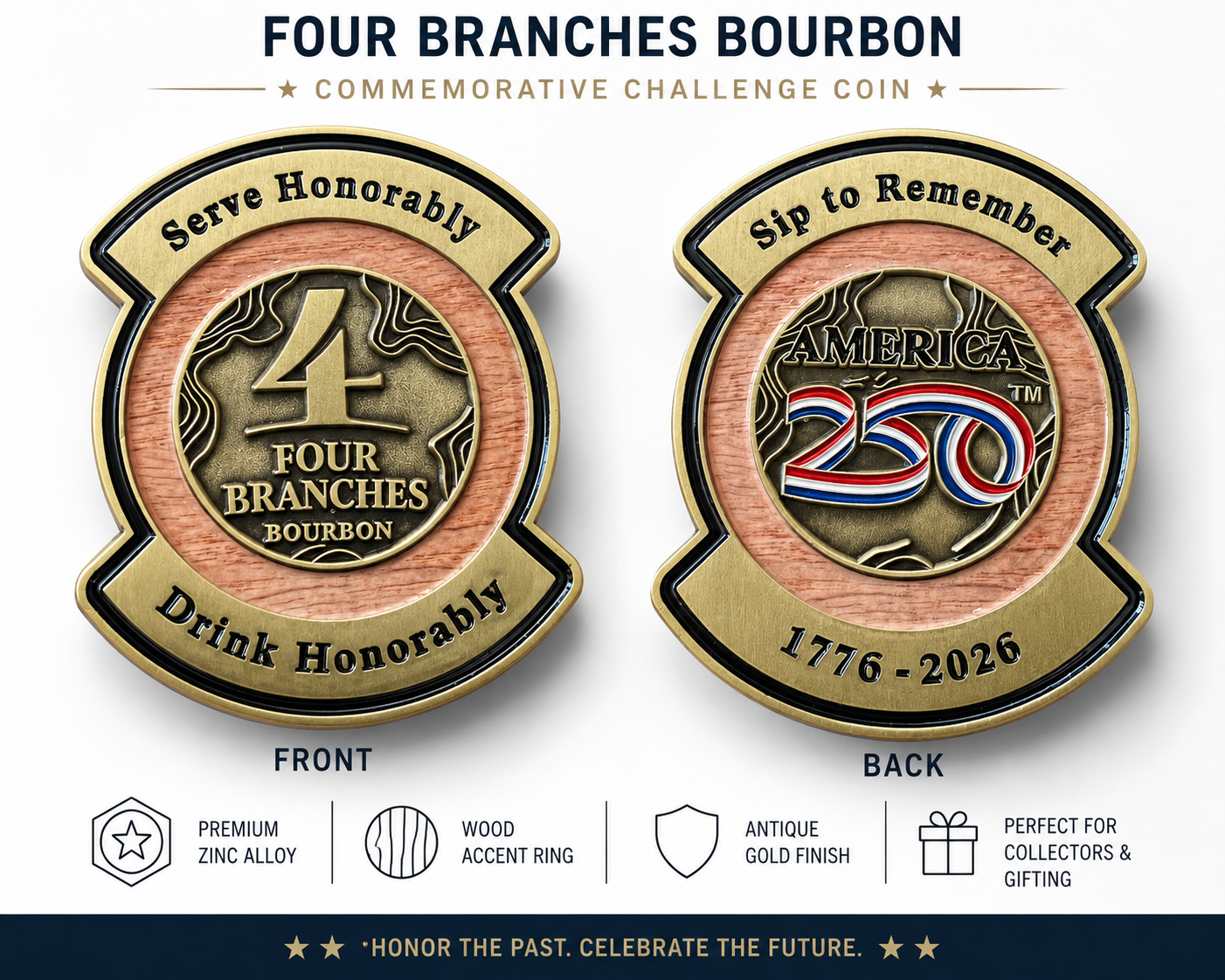 Limited Edition Challenge Coin - America’s 250th Anniversary